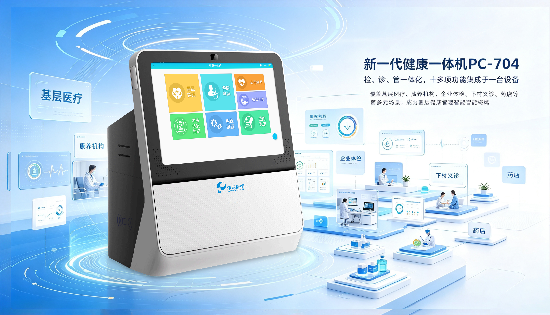 AI赋能，一台顶多台｜乐普健康一体机PC-704破解基层健康服务难题